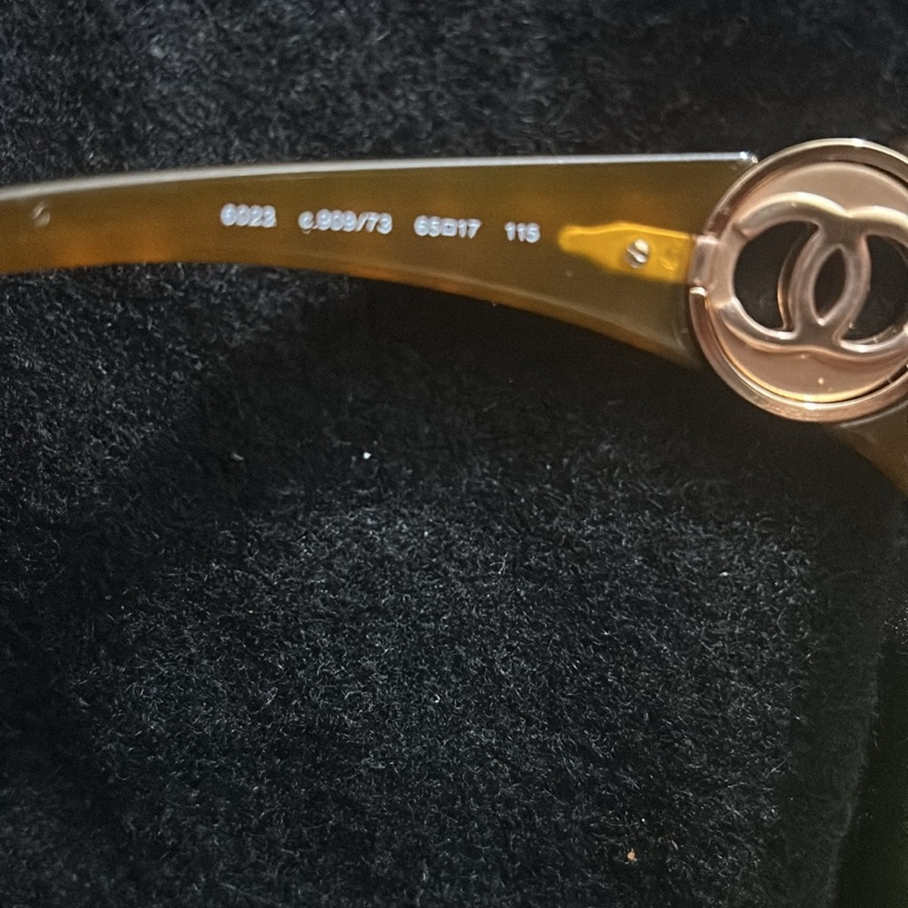 Authentic Chanel Sunglasses (Tortoise and Gold) - Picture 6 of 6